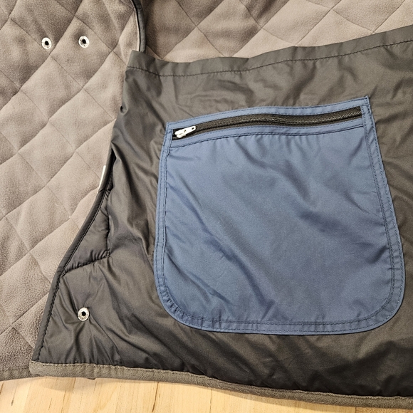 NWOT Peter Millar Men's Large Gray Suffolk Quilted Dual Zipper Jacket MF14Z12 - Picture 6 of 11